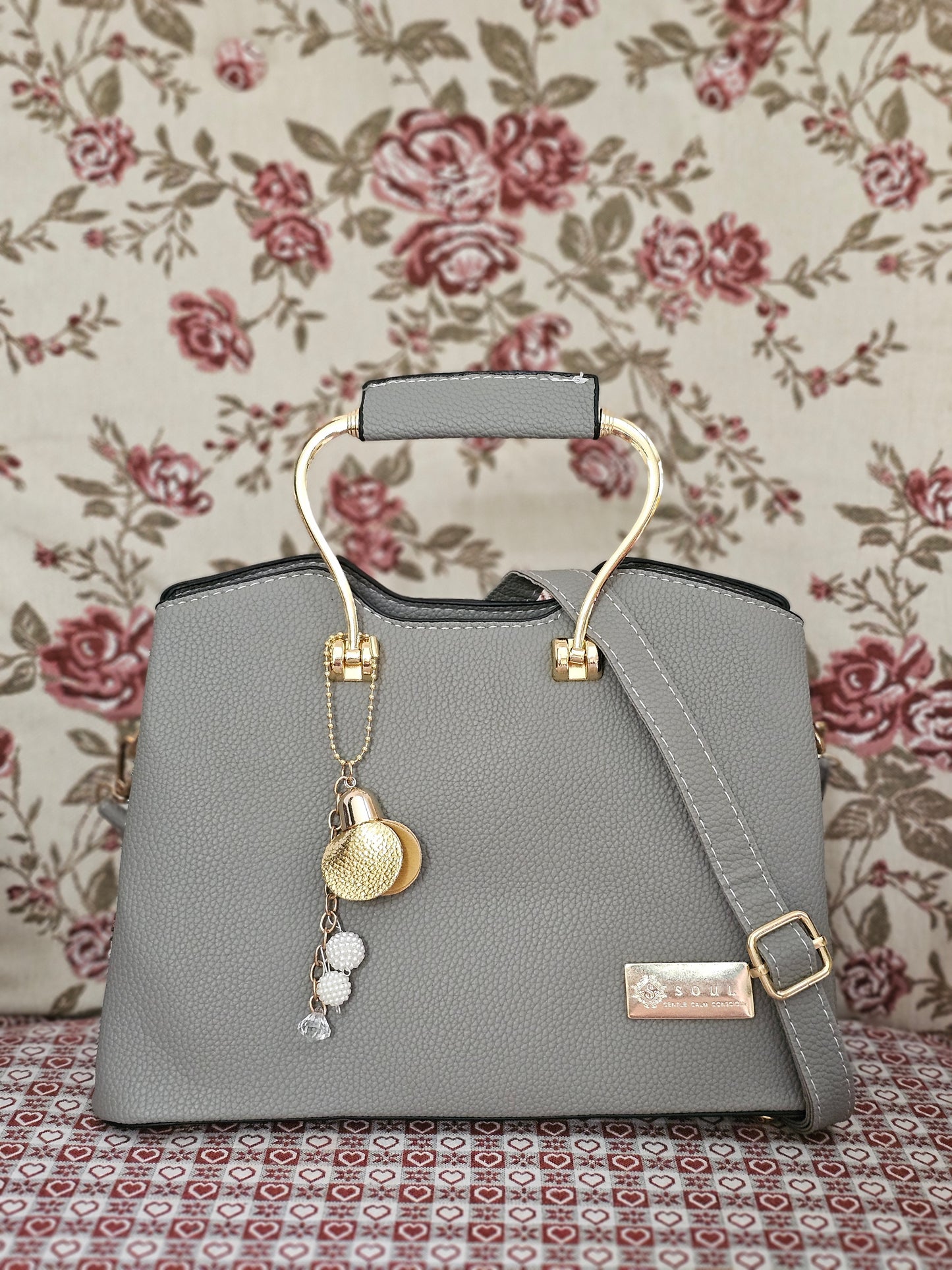 Soul Γυναικεία Τσάντα Elegance Γκρι 235578