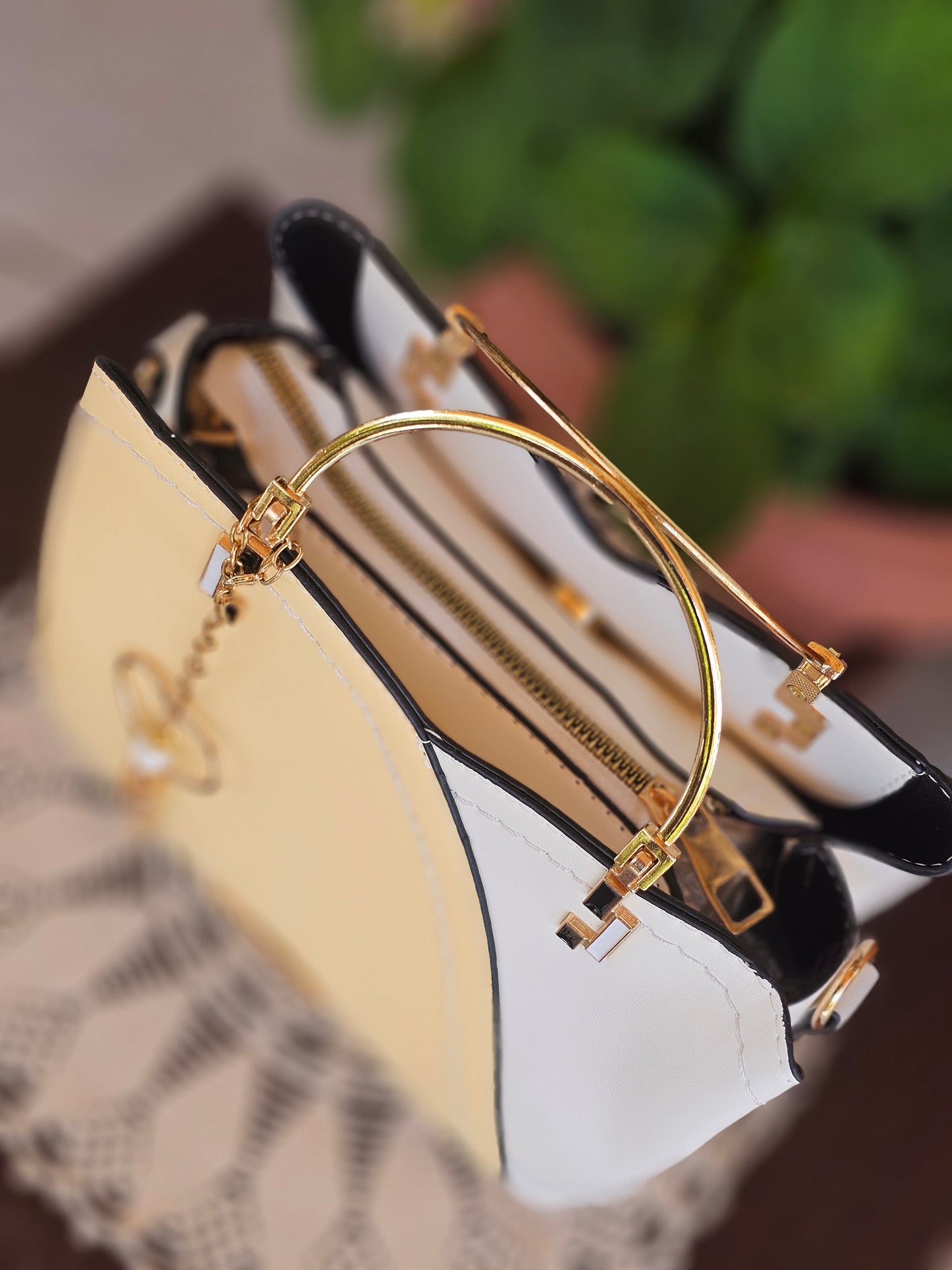 Soul Γυναικεία Τσάντα Ethereal Κίτρινο-Λευκό 345563