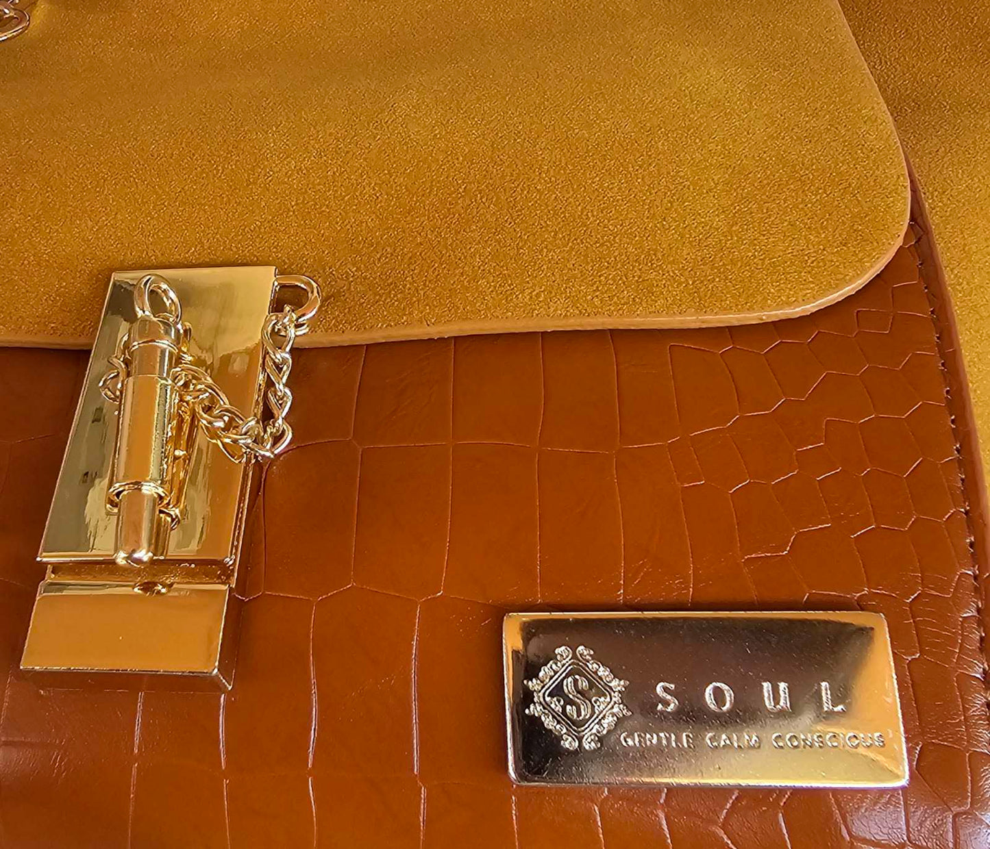 Soul Γυναικεία Τσάντα Emin 442789 Mustard Καφέ