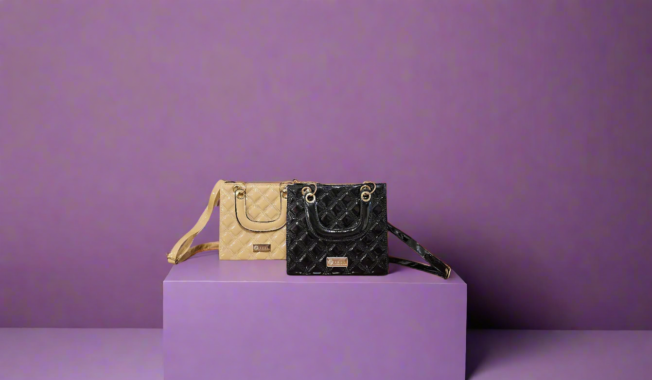 Soul Γυναικεία Τσάντα Lure 941172 Λουστρίνι Μαύρο