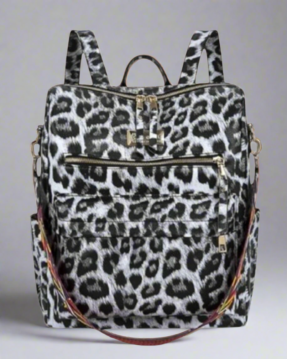 Soul Τσάντα πλάτης Urban Μαύρο Animal Print 452191