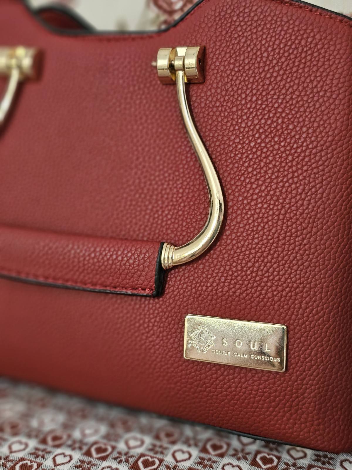 Soul Γυναικεία Τσάντα Elegance Μπορντώ 235576