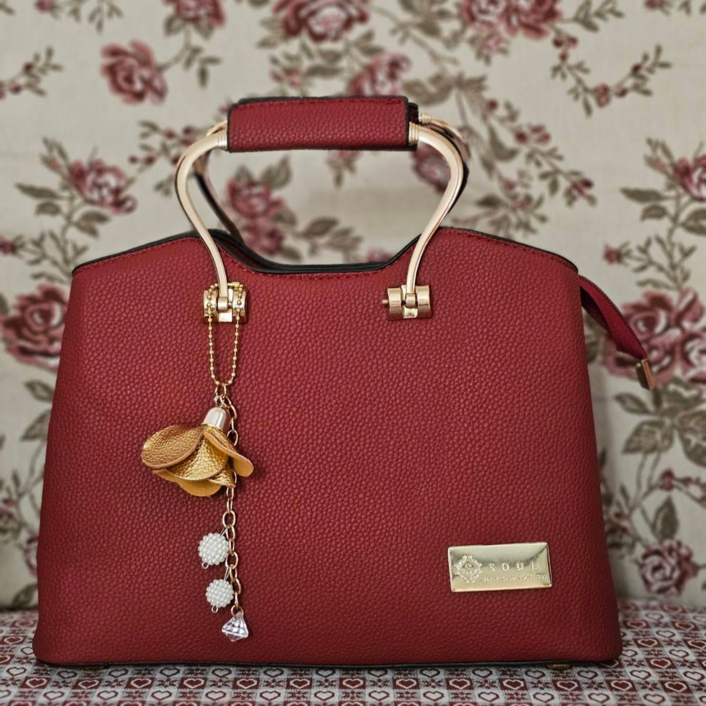 Soul Γυναικεία Τσάντα Elegance Μπορντώ 235576