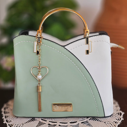 Soul Γυναικεία Τσάντα Ethereal Βεραμάν-Λευκό 345564