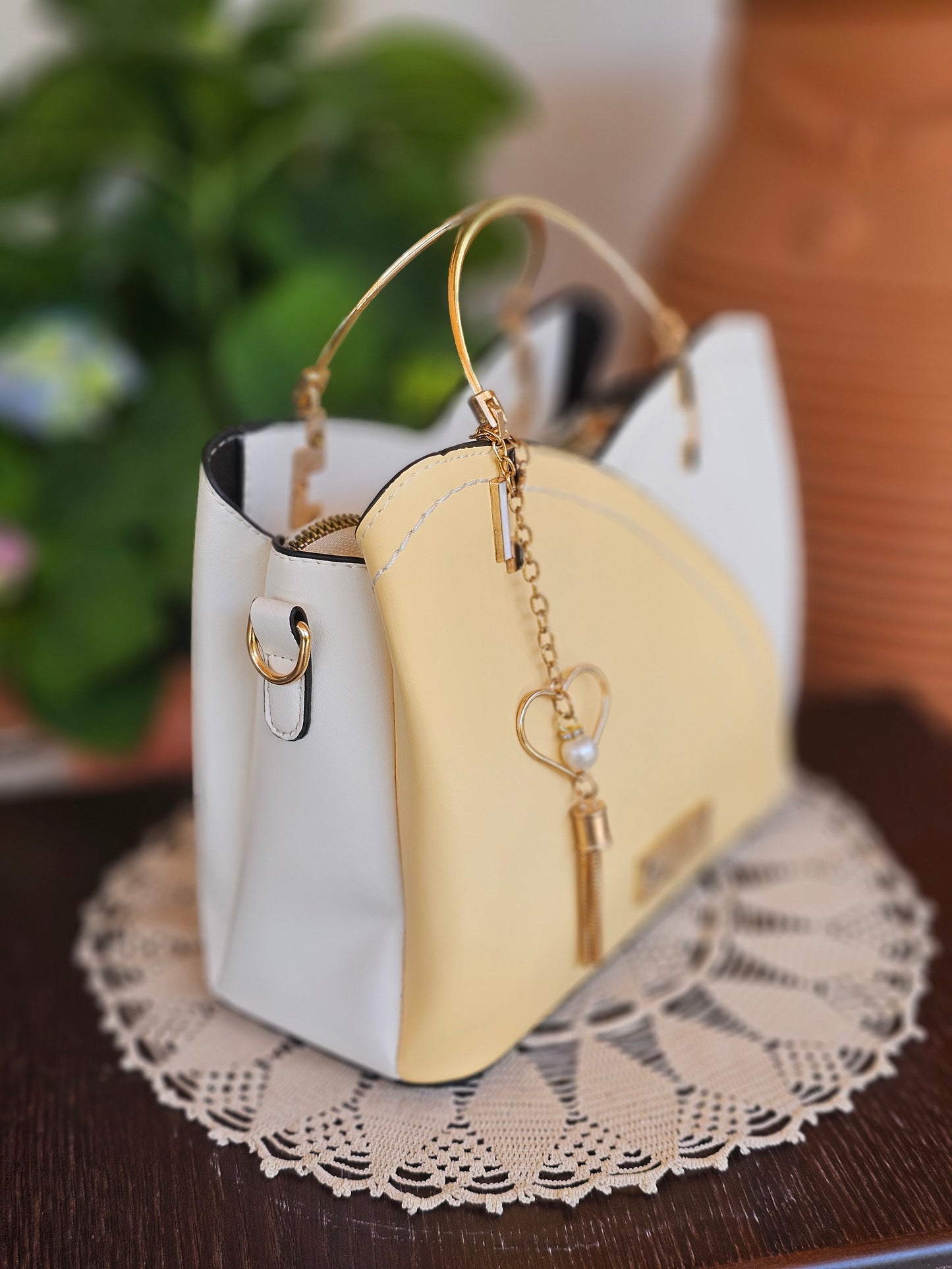 Soul Γυναικεία Τσάντα Ethereal Κίτρινο-Λευκό 345563