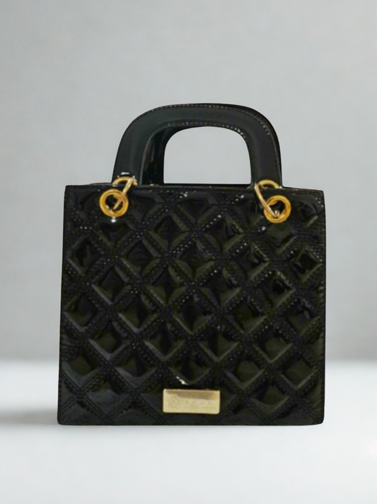 Soul Γυναικεία Τσάντα Lure 941172 Λουστρίνι Μαύρο