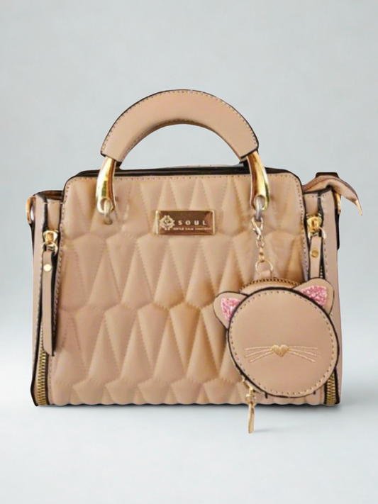 Soul Γυναικεία τσάντα Karam 378836 Κρεμ Μπεζ