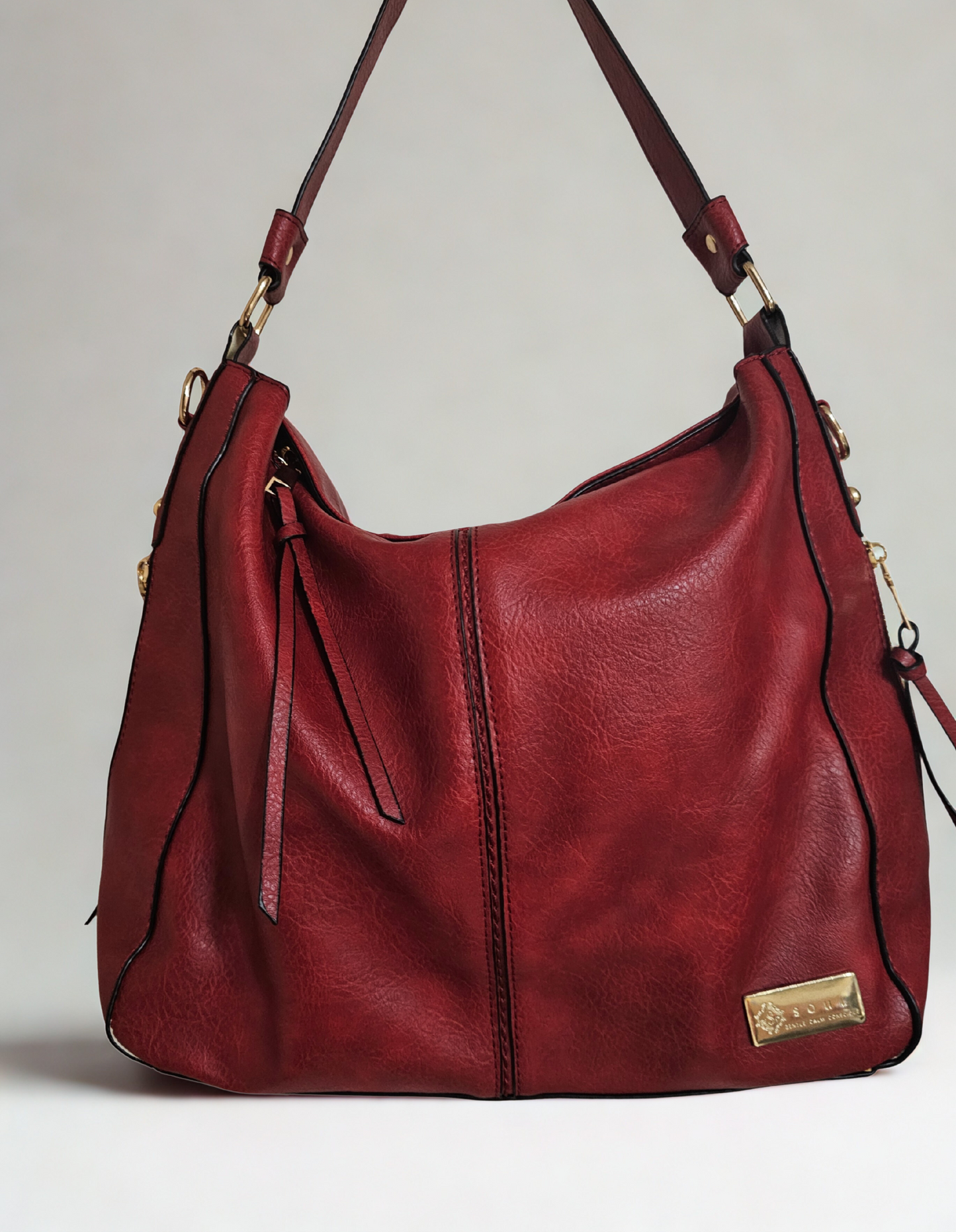 Soul Γυναικεία Τσάντα Noema 911293 Βαθύ Καμμένο Κόκκινο