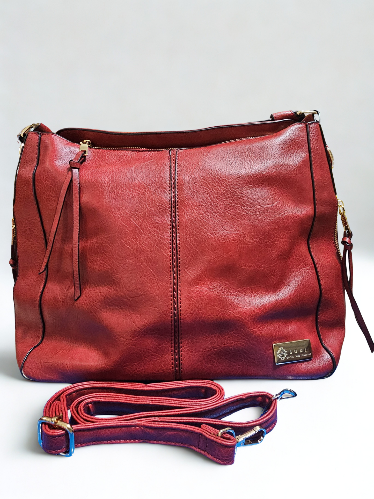 Soul Γυναικεία Τσάντα Noema 911293 Βαθύ Καμμένο Κόκκινο