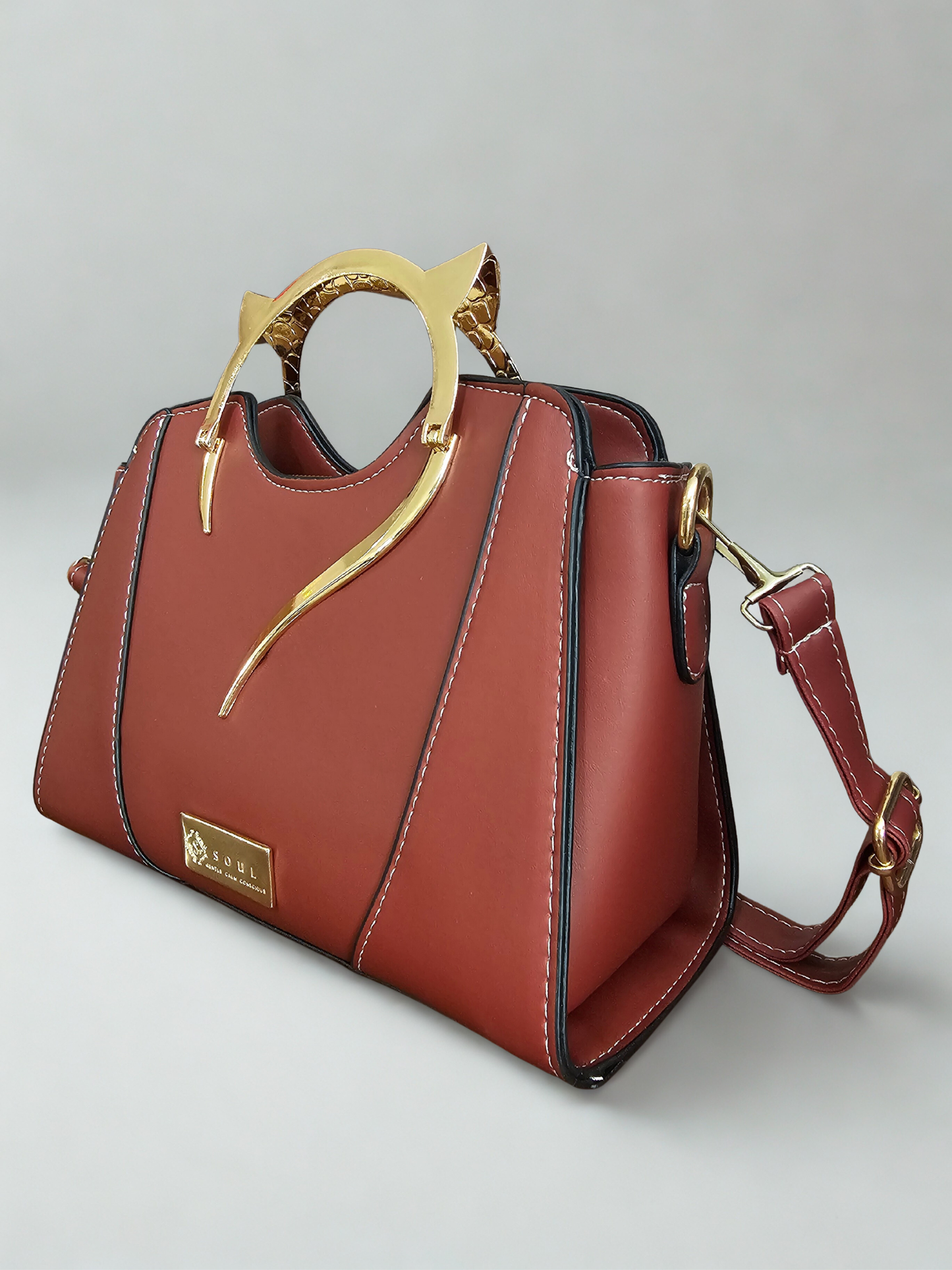 Τσάντα Minou 195580 Κεραμιδί Κόκκινο