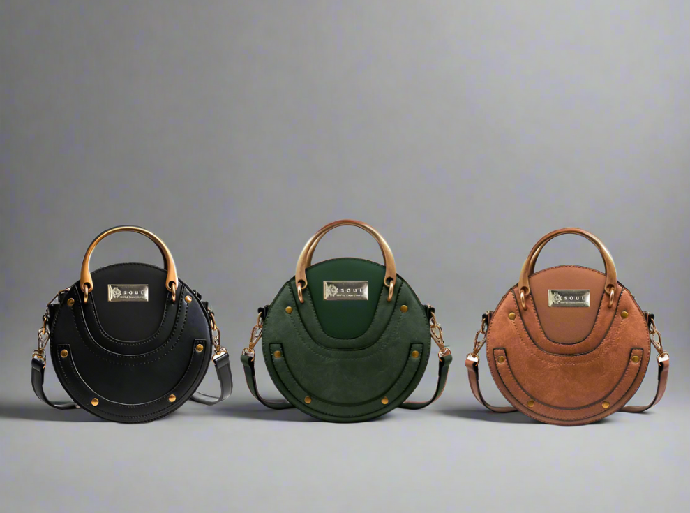 Soul Γυναικεία Τσάντα στρογγυλή Donna 721177 Καφέ