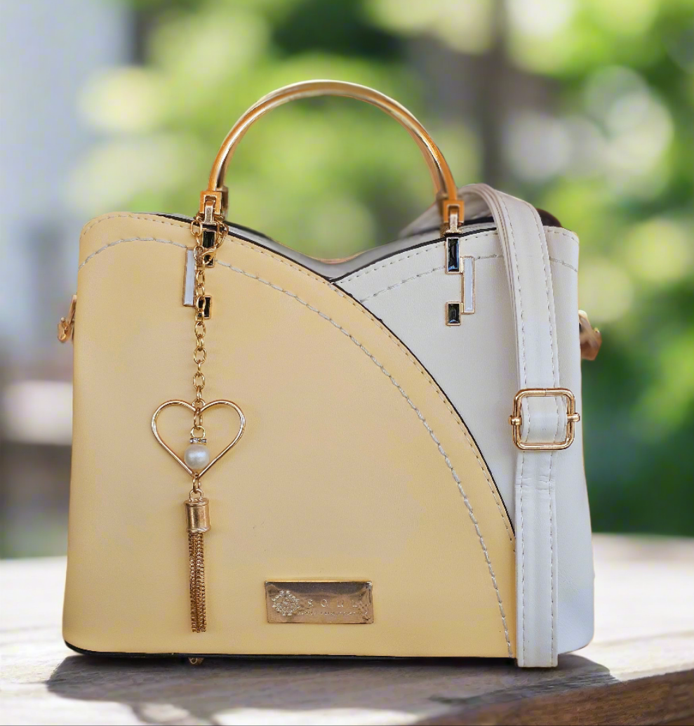 Soul Γυναικεία Τσάντα Ethereal Κίτρινο-Λευκό 345563