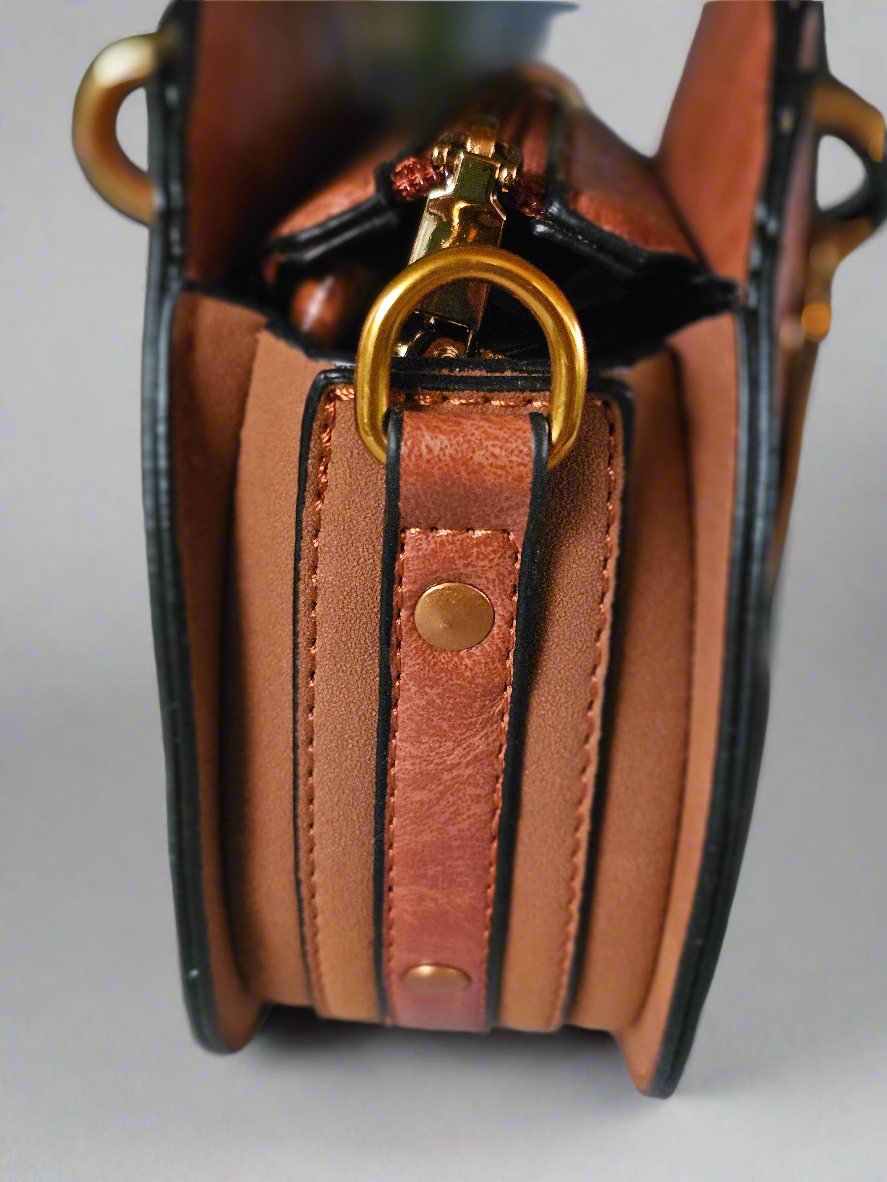 Soul Γυναικεία Τσάντα στρογγυλή Donna 721177 Καφέ