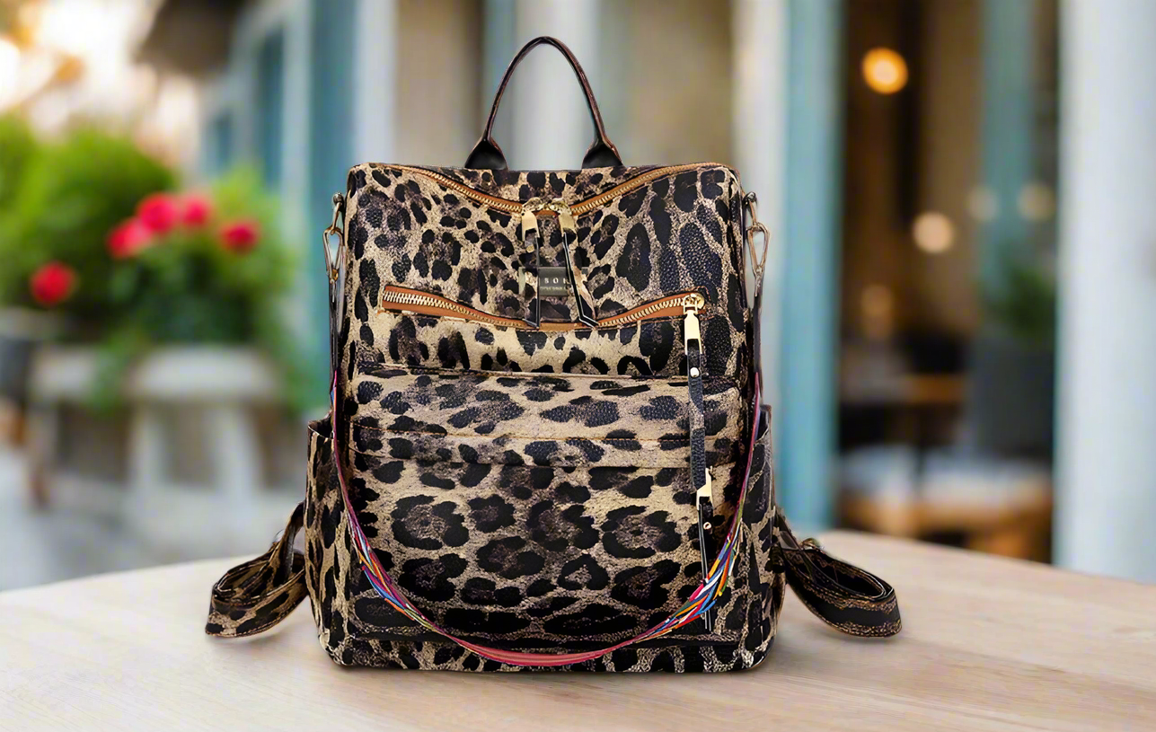 Soul Τσάντα πλάτης Urban 452190 Animal Print Καφέ