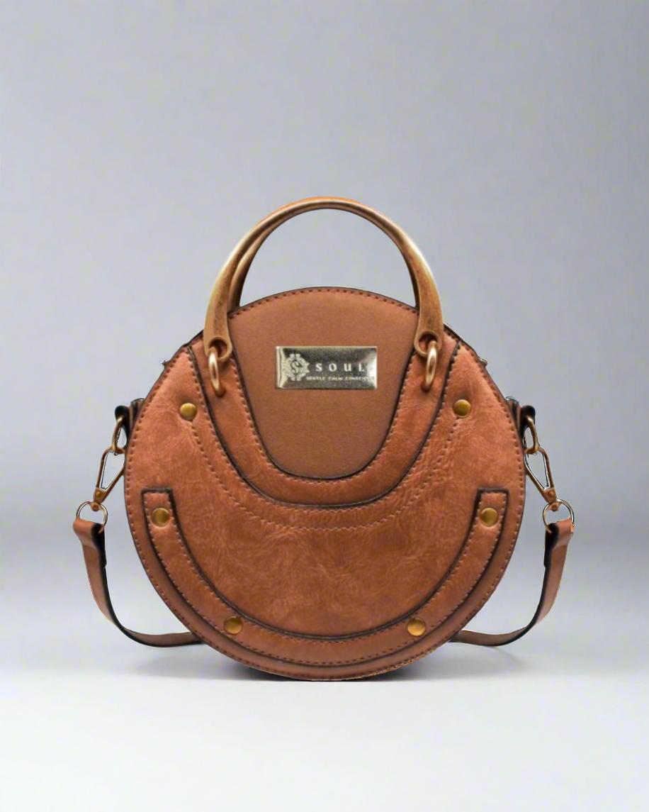 Soul Γυναικεία Τσάντα στρογγυλή Donna 721177 Καφέ