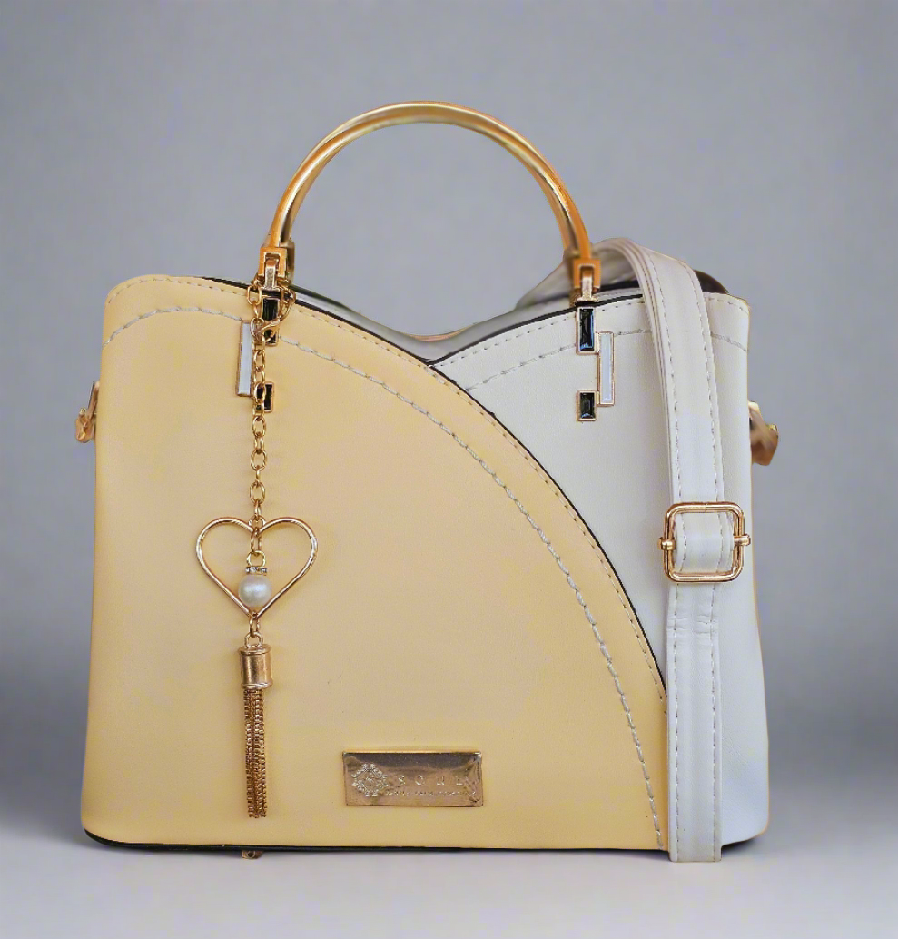 Soul Γυναικεία Τσάντα Ethereal Κίτρινο-Λευκό 345563