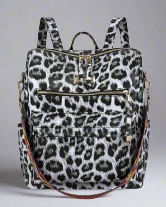 Soul Τσάντα πλάτης Urban Μαύρο Animal Print  452191